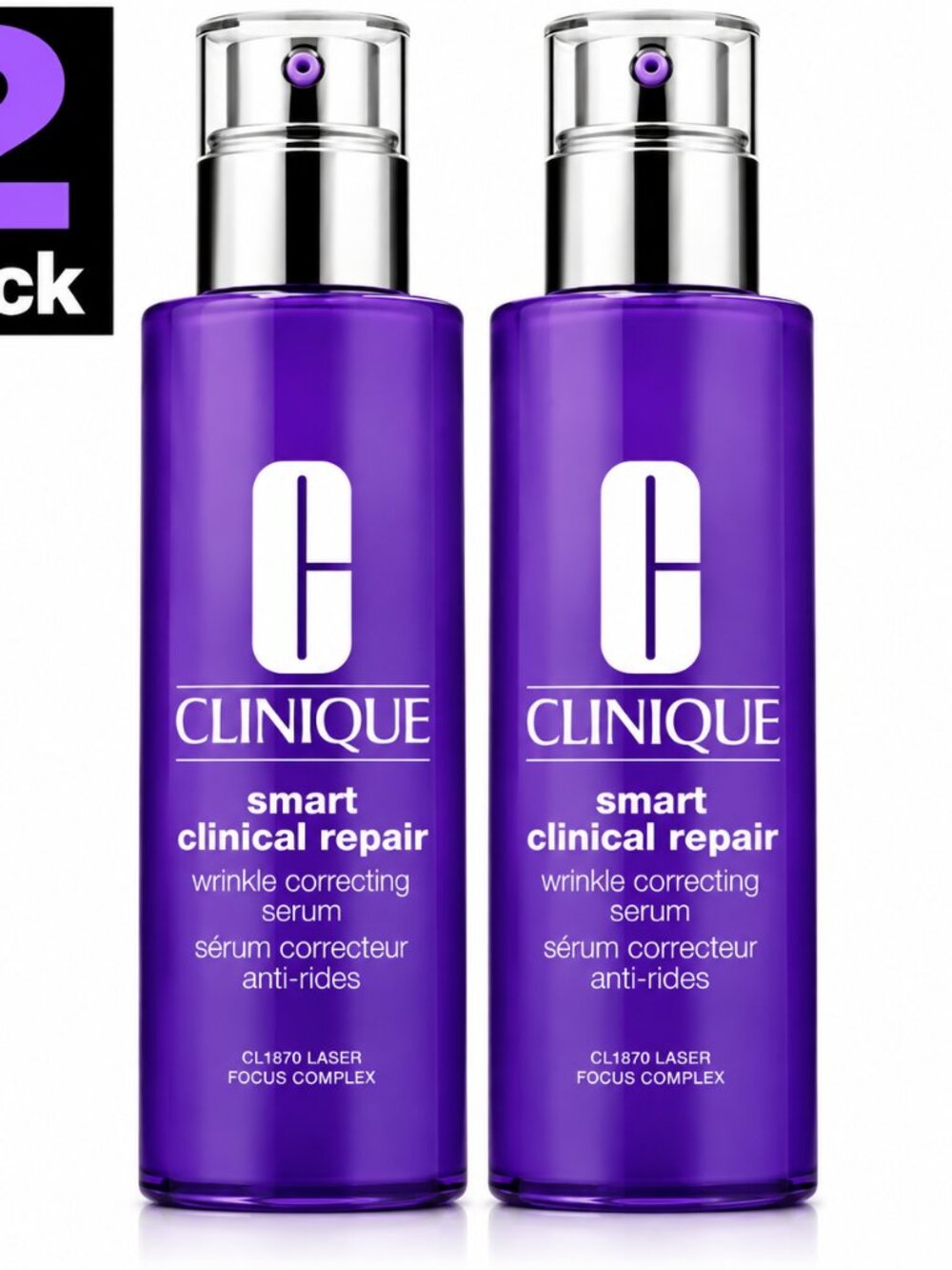 2X Clinique Smart Clinical Repair Wrinkle Correcting Serum - 2 x 3.4 Oz. / 100mL